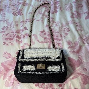 Elegant Black and White Women's Bag